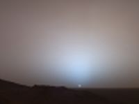 Mars sunset