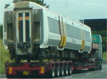 Railway Carriage on Lorry